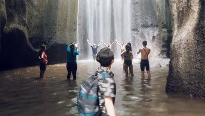 Air terjun di Ubud.