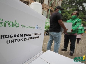 Ada PSBB, Ribuan Mitra Pengemudi Grab Bertahap Terima Paket Sembako