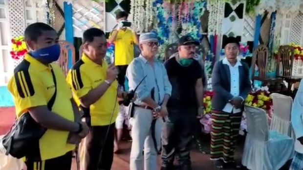Polisi bubarkan pesta pernikahan warga di Sultra yang nekat digelar saat pandemi Corona