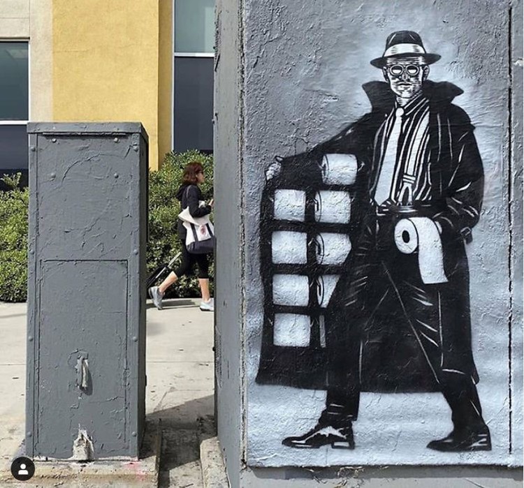 seni grafiti corona