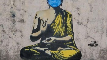 Tyler Street Art asal Mumbai, India. Karyanya berjudul Stay Calm (Foto: Boredpanda)