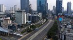 Penerapan PSBB Hari Pertama, Jalan Sudirman-Thamrin Lengang