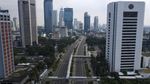 Penerapan PSBB Hari Pertama, Jalan Sudirman-Thamrin Lengang