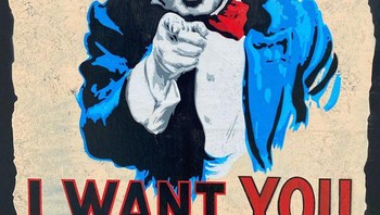 Pegaus (nama seniman) asal London, Inggris. Sindiran untuk orang-orang agar tidak panik, tapi lalu membeli dan menimbun belanja untuk kehidupan sehari-hari. (Foto: Boredpanda)