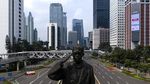 Penerapan PSBB Hari Pertama, Jalan Sudirman-Thamrin Lengang