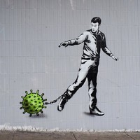 seni grafiti corona