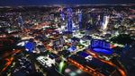 Cahaya Biru di Texas Dukungan untuk Perangi Corona