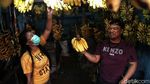 Suasana Pasar Tradisional Tanjung Priok di Hari Pertama PSBB