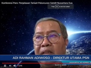 Satelit Nusantara Dua yang Gagal Capai Orbit, Jatuh ke Laut