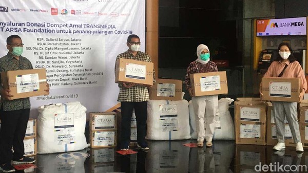 CT ARSA Salurkan Donasi Penanganan COVID-19