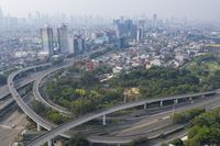 Foto Jalan Tol Jakarta Yang Lengang Di Hari Pertama PSBB