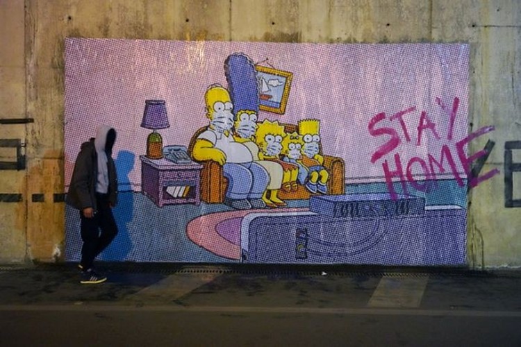 seni grafiti corona