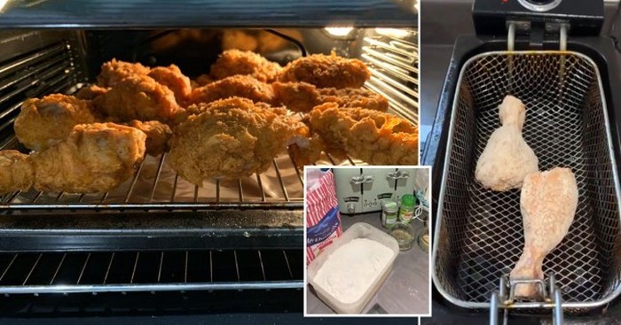 Pria tiru resep ayam KFC Pria tiru resep ayam KFC