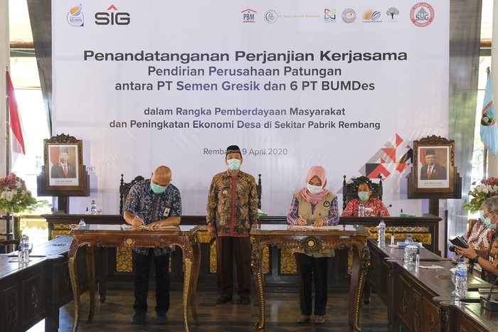 PT Semen Gresik memprakarsai pendirian perusahaan patungan dengan BUMDes di Kabupaten Rembang.