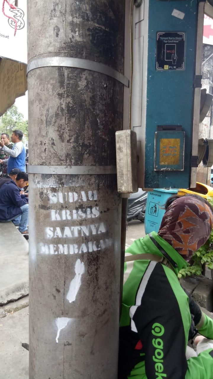 Coretan vandalisme dari kelompok Anarko di Tangerang Kota (dok. Istimewa)