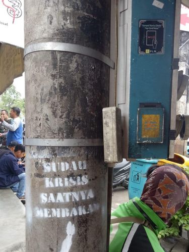 Coretan vandalisme dari kelompok Anarko di Tangerang Kota (dok. Istimewa)