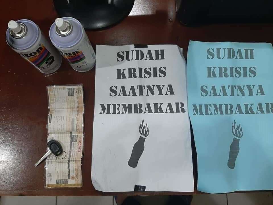 Coretan vandalisme dari kelompok Anarko di Tangerang Kota (dok. Istimewa)