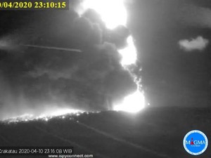 Erupsi Anak Krakatau Dibawa ke Spekulasi Dentuman Dini Hari