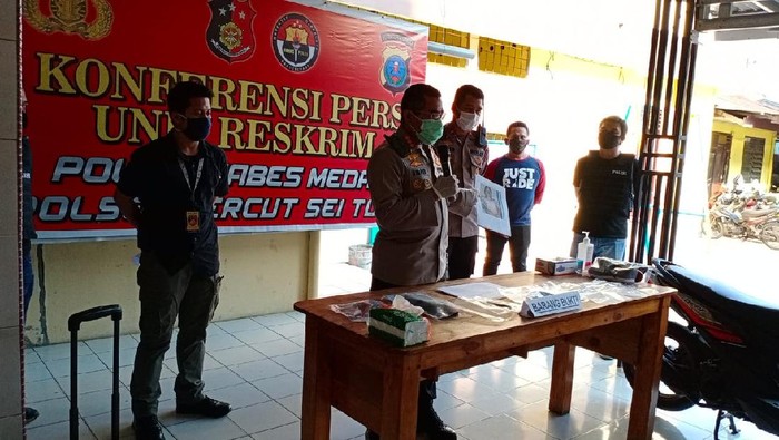 Jumpa pers curanmor ditembak mati di Medan