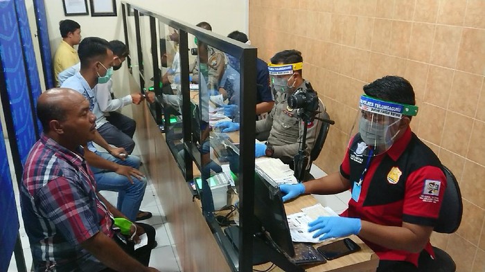 Satlantas Tulungagung Lakukan Pembatasan dan Terapkan Physical Distancing