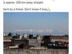 Karena Pandemi, Polusi Berkurang dan Himalaya Tampak Nyata