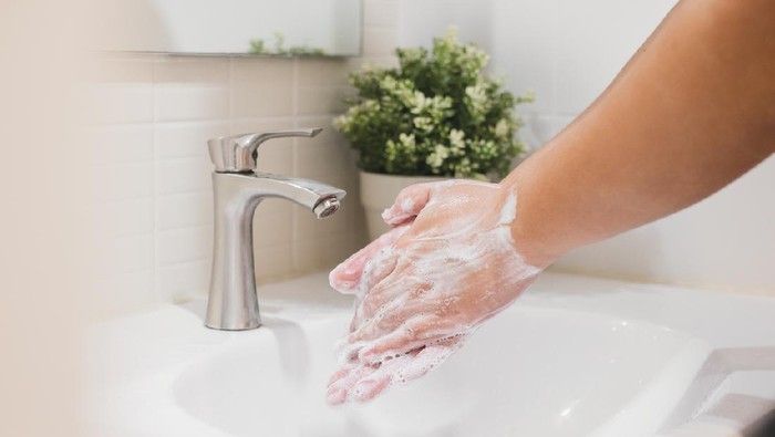 Hand washing with water and soap, clean and protection from dirty, virus, bacteria