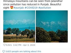 Karena Pandemi, Polusi Berkurang dan Himalaya Tampak Nyata