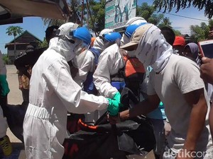 Pejudi Sabung Ayam di Polman Ditemukan Tewas, Jenazah Dievakuasi Petugas Ber-hazmat