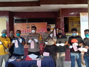 Polres Musi Banyuasin Tangkap 4 Perampok Bersenjata Api, 1 Tewas Ditembak