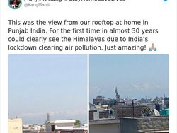 Karena Pandemi, Polusi Berkurang dan Himalaya Tampak Nyata