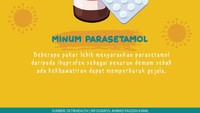 Beberapa pakar lebih menyarankan parasetamol daripada ibuprofen sebagai penurun demam sebab ada kekhawatiran dapat memperburuk gejala. 