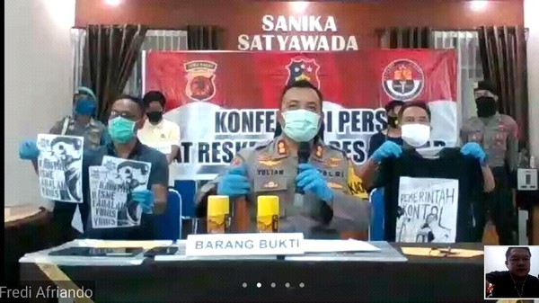 Prescon virtual Polres Banjar