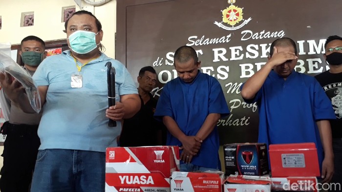 Polres Brebes tangkap komplotan pembobol toko lintas kota, Senin (13/4/2020).
