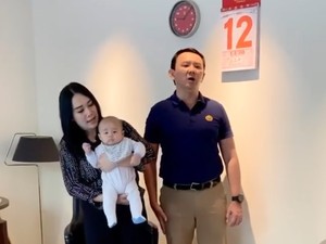 Ahok Ungkap Perasaannya Punya Bayi di Usia 53 Sambil WFH