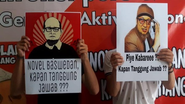 Novel Terus Didera Aksi Demonstrasi