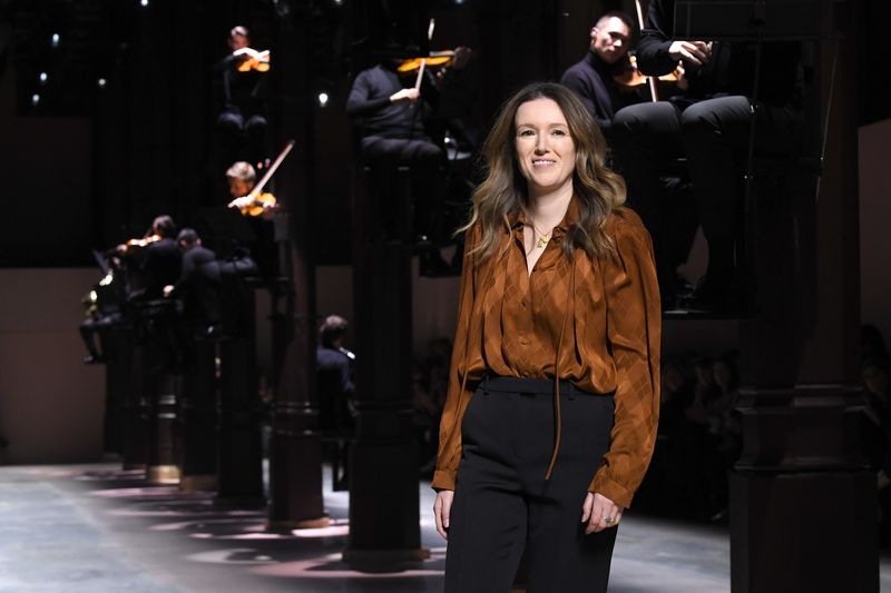 Clare Waight Keller PARIS, FRANCE - JANUARY 21: Clare Waight Keller on the runway for the finale of the Givenchy Haute Couture Spring/Summer 2020 show as part of Paris Fashion Week on January 21, 2020 in Paris, France. (Photo by Pascal Le Segretain/Getty Images)