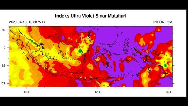 UV Index 13 April