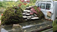 Bahkan ada juga peserta yang melengkapi taman pickupnya dengan akuarium berisi ikan. Semuanya kreatif dan luar biasa cantik. (dok. Zoenren-Osaka)