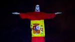 Ketika Patung Kristus di Rio Berbalut Bendera Negara Pandemi Corona