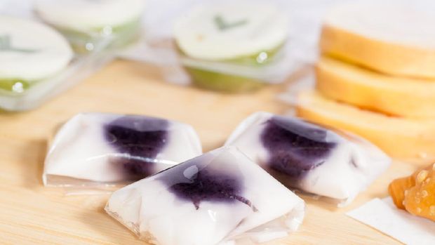 Colorful Thai layer sweet cake