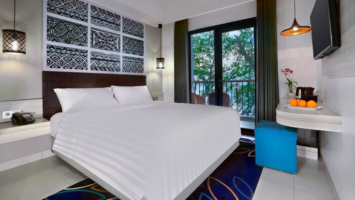 Kamar Deluxe Ocean View Double di Aston Anyer Beach Hotel
