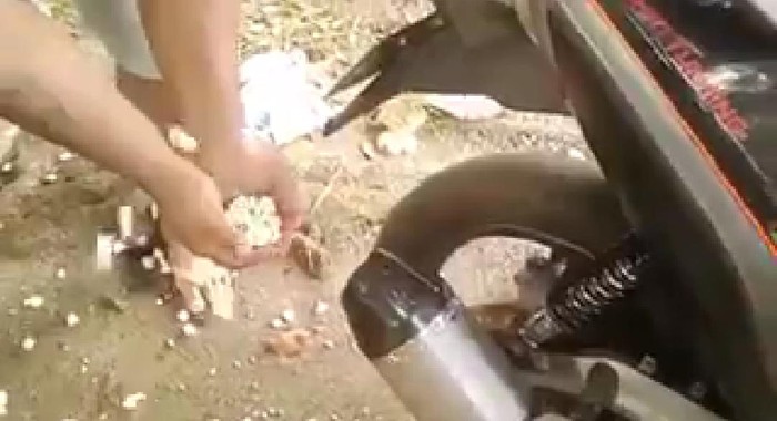 masak popcorn pakai knalpot