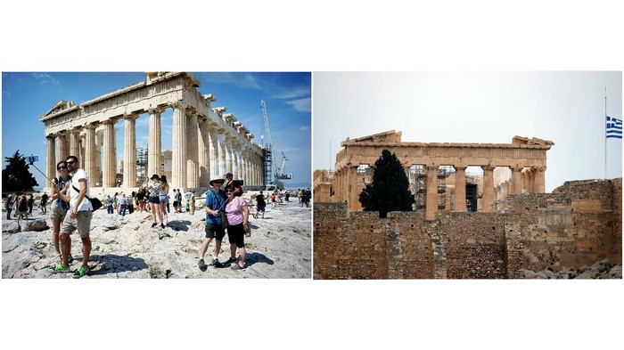 Sejumlah negara di dunia punya landmark populer yang kerap dikunjungi wisatawan. Keramaian di area landmark itu kini menghilang akibat pandemi Corona.