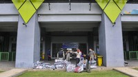 Pemerintah kota Bekasi menyiapkan beberapa strategi untuk penerapan PSBB (Pembatasan Sosial Berskala Besar) dengan membangun dapur umum di setiap kecamatan, pembagian masker dan pembatasan transportasi. ANTARA FOTO/ Fakhri Hermansyah.