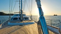 Superyacht itu bernama Morning Glory. Kapal pesiar sepanjang 48 meter ini dibangun oleh galangan Italia, Perini Navi (Foto: CNN)
