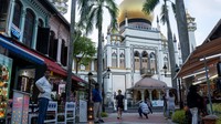 Pada hari Minggu (12/4/2020) Singapura mencatat lonjakan kasus terbesar dalam satu hari dengan jumlah 120 kasus yang dikonfirmasi positif. Total kasus melompat hingga 50 persen hanya dalam satu minggu. Ore Huiying/Getty Images.