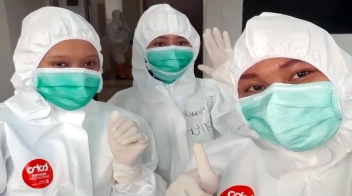 Perawat asal Sukabumi di rs darurat wsima atlet
