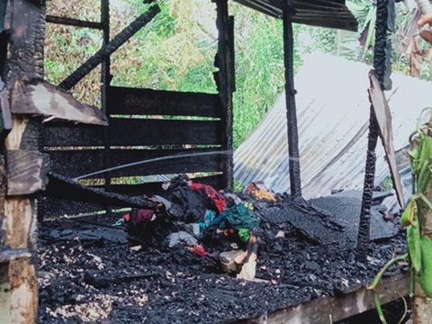 Rumah Pasutri di Makassar yang Terbakar