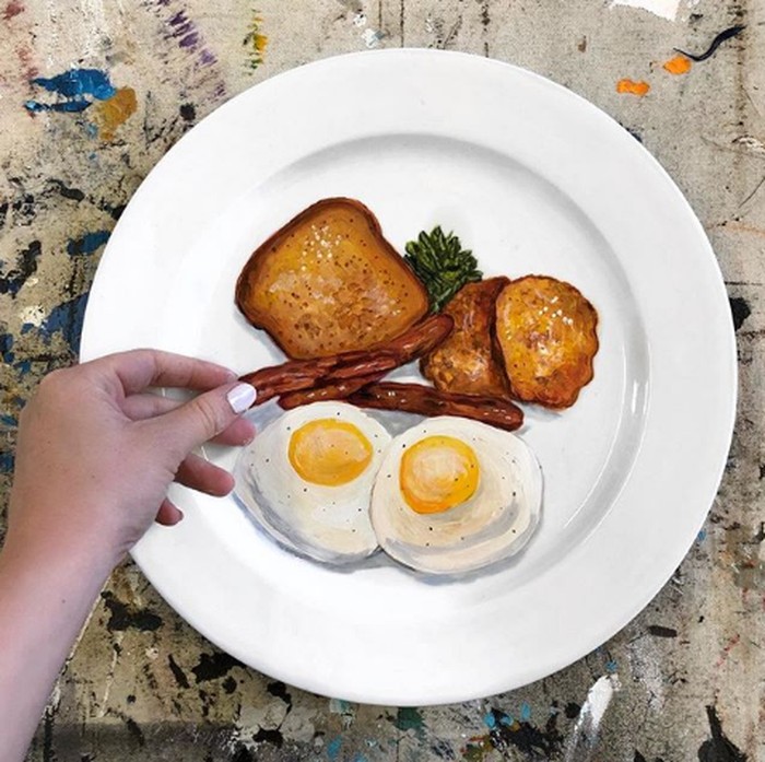 seni melukis makanan
