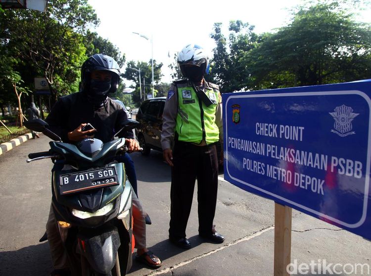 PSBB di Depok, Banyak Pengendara Belum Patuhi Peraturan